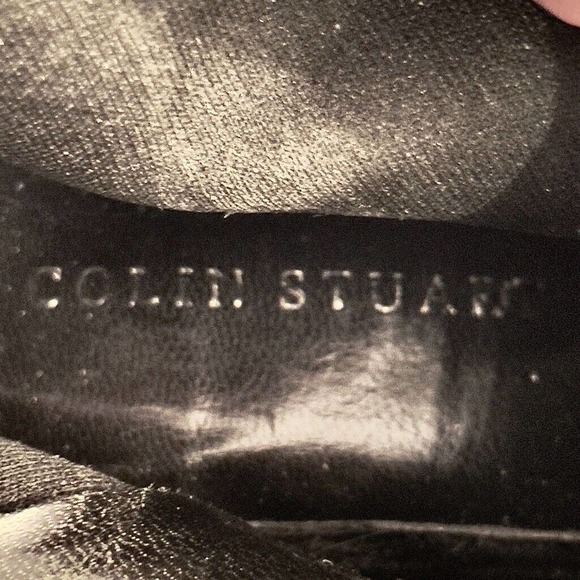 Colin Stuart Womens Pointed Toe Boots Black Leather Zipper Over Knee Zip 5 M - Picture 7 of 8